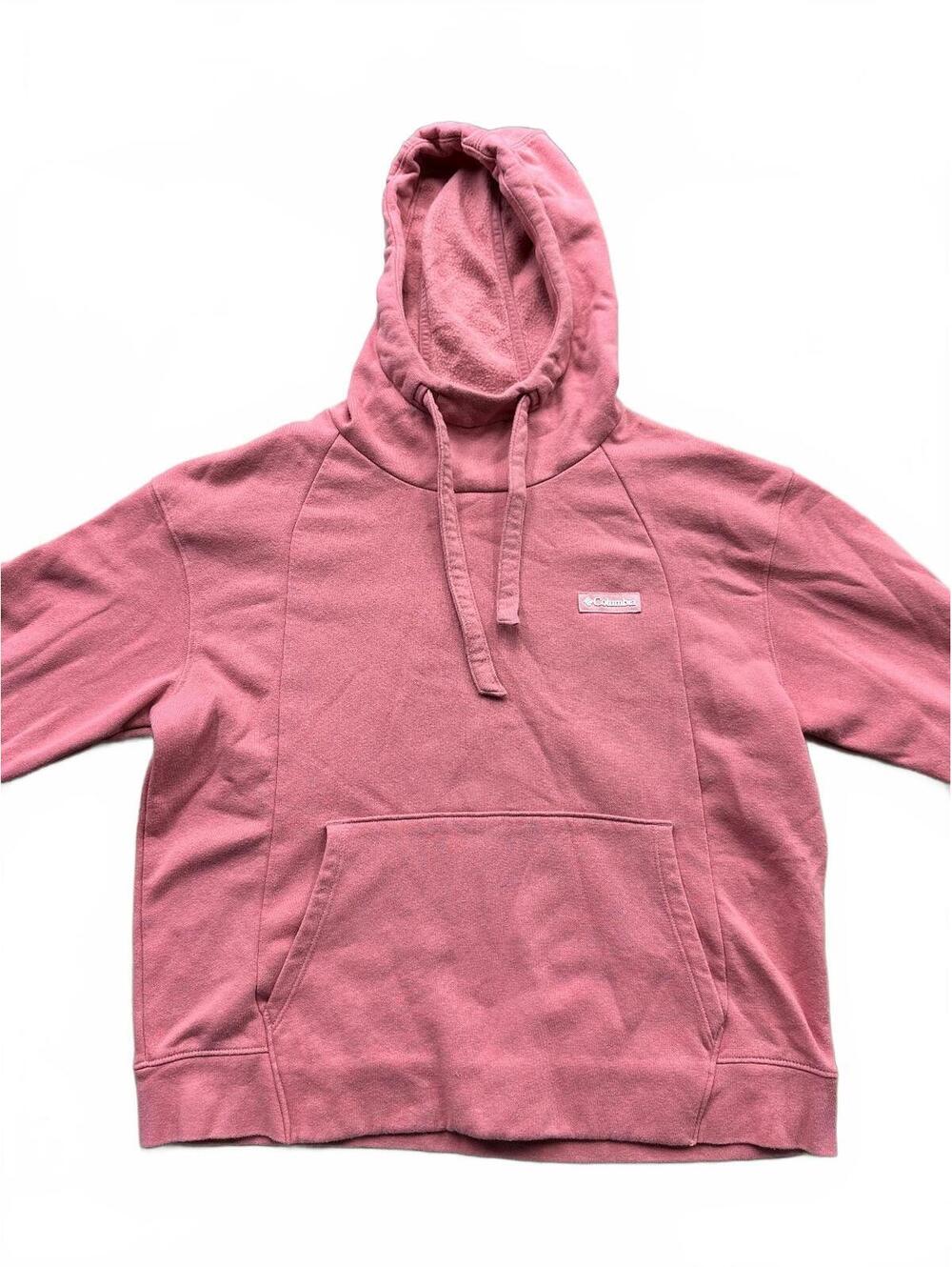 Columbia Pink Hooded Sweatshirt Medium
